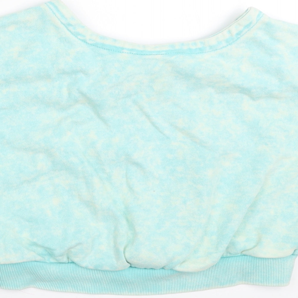 Disney Girls Green   Pullover Sweatshirt Size 7-8 Years  - call me on my shell