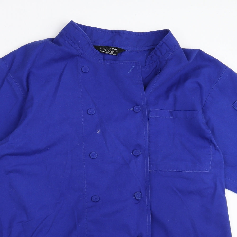 Mens UK Size L Brigade Blue  Button-Up Short Sleeve Casual Shirt