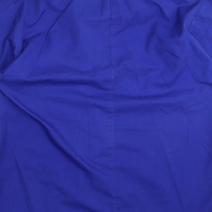 Mens UK Size L Brigade Blue  Button-Up Short Sleeve Casual Shirt