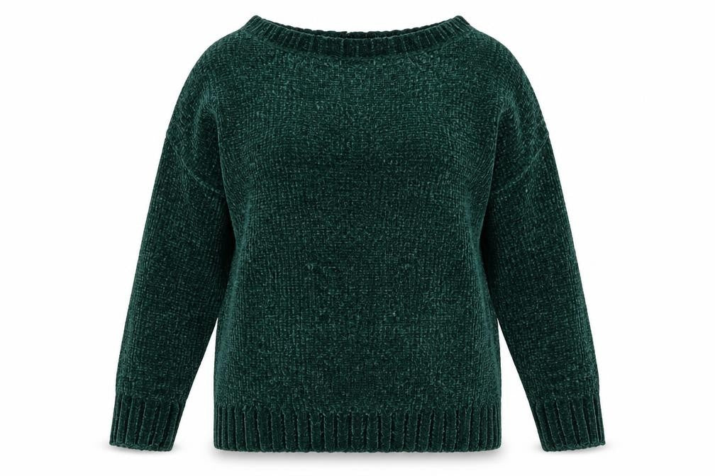 Womens UK Size S Tru Collection Green Pullover Jumper