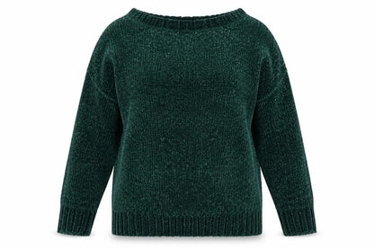 Womens UK Size S Tru Collection Green Pullover Jumper