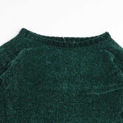 Womens UK Size S Tru Collection Green Pullover Jumper