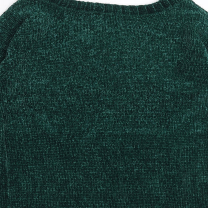 Womens UK Size S Tru Collection Green Pullover Jumper