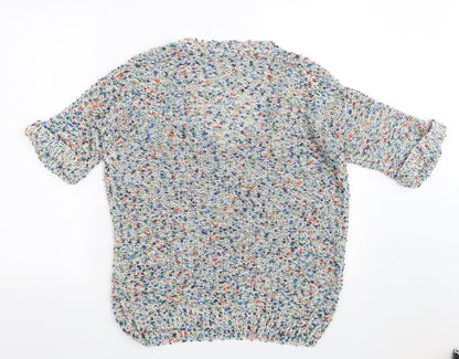 Womens UK Size 8 Sainsburys Multicoloured Pullover Jumper