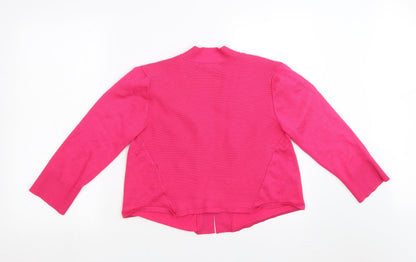 Womens UK Size M Retrology Pink Shrug Jumper