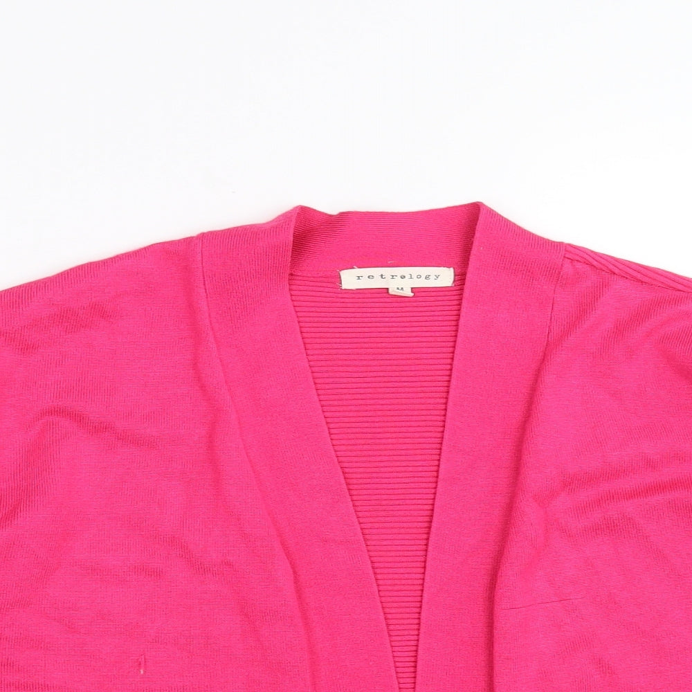 Womens UK Size M Retrology Pink Shrug Jumper