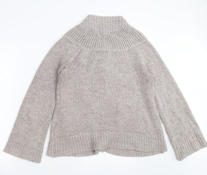 Womens UK Size S EA Grey Cardigan Jumper