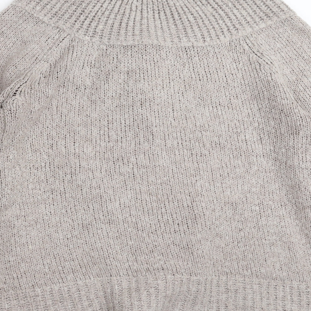Womens UK Size S EA Grey Cardigan Jumper