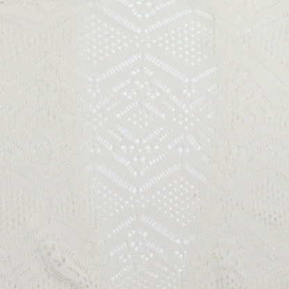 George Womens White Geometric  Shrug Jumper Size S