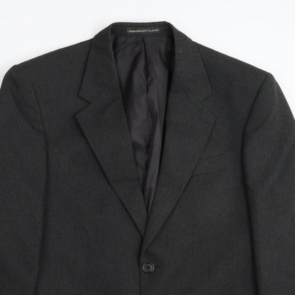 Mens UK Size 38 GREENWOODS Regular Grey Suit Jacket