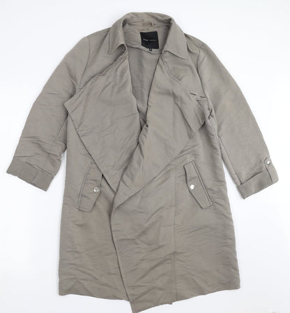 Womens UK Size 12 New Look Green Overcoat