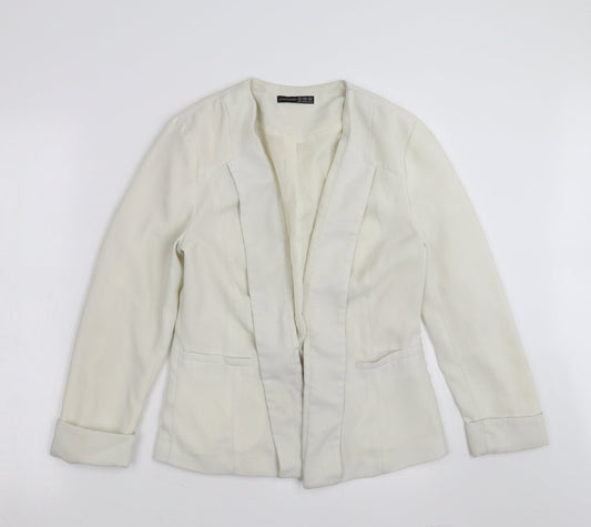 Primark Womens Ivory   Jacket Blazer Size 10  - Off White