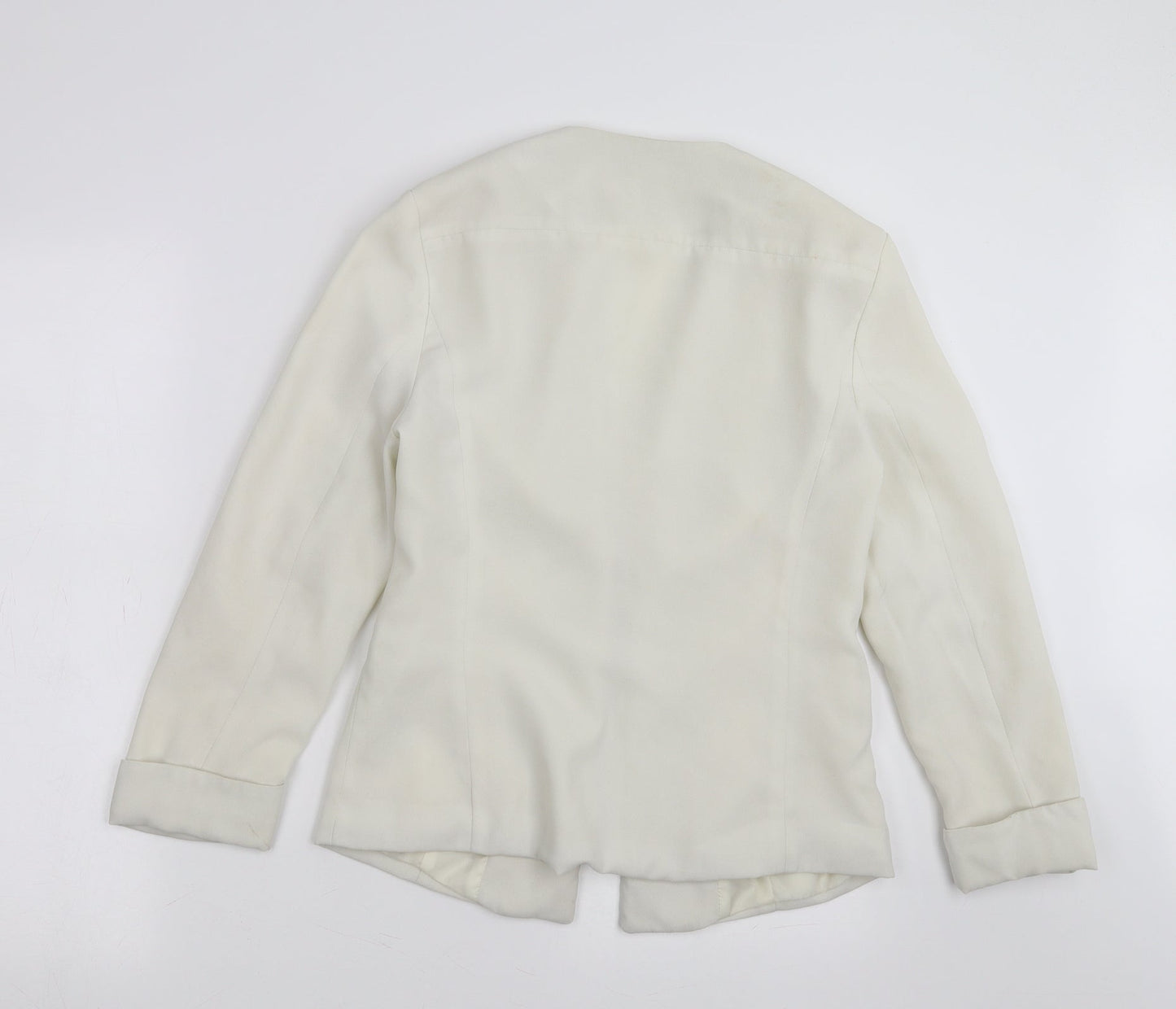 Primark Womens Ivory   Jacket Blazer Size 10  - Off White