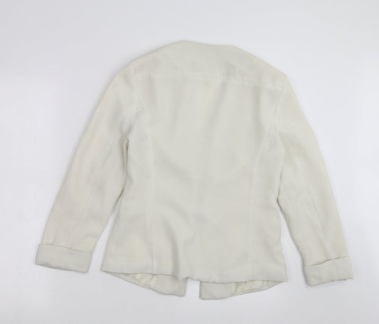 Primark Womens Ivory   Jacket Blazer Size 10  - Off White