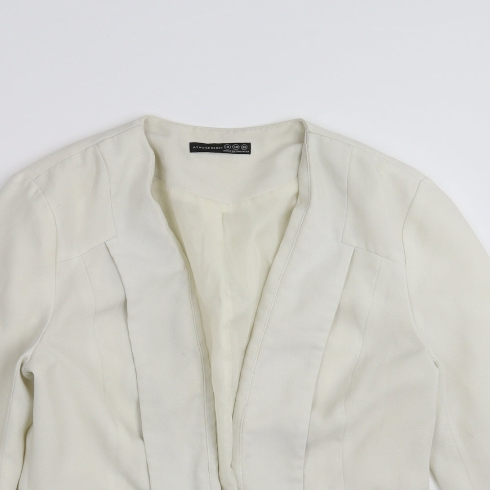 Primark Womens Ivory   Jacket Blazer Size 10  - Off White