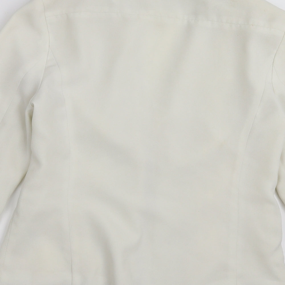 Primark Womens Ivory   Jacket Blazer Size 10  - Off White