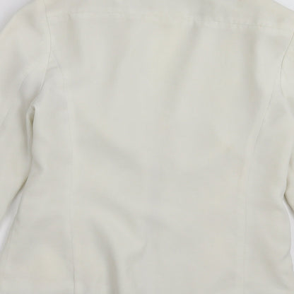 Primark Womens Ivory   Jacket Blazer Size 10  - Off White