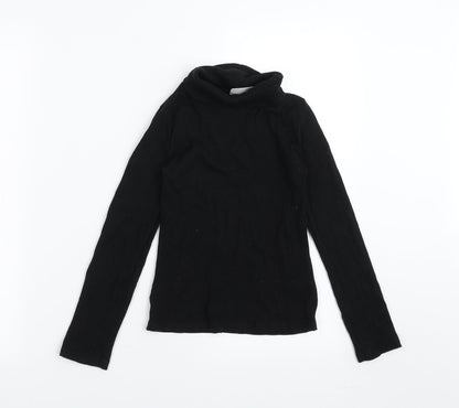 Matalan Girls Black   Basic T-Shirt Size 10 Years