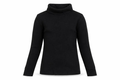 Front view of Matalan girls’ black basic t-shirt, size 10, years