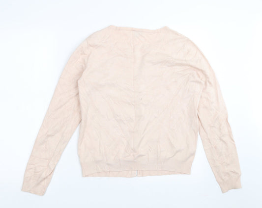 Womens UK Size L Warehouse Pink Cardigan Jumper