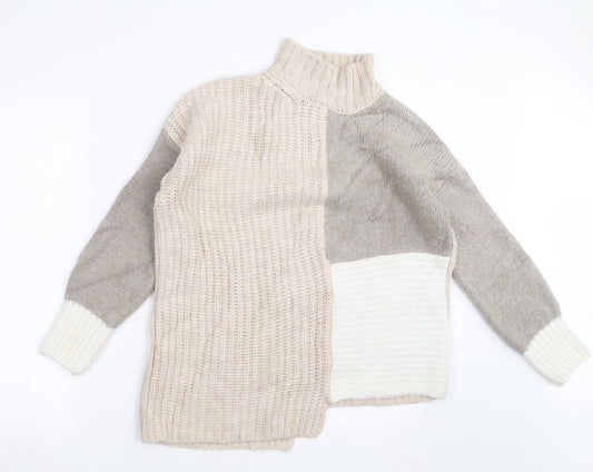 Womens UK Size S Marks and Spencer Beige Pullover Jumper