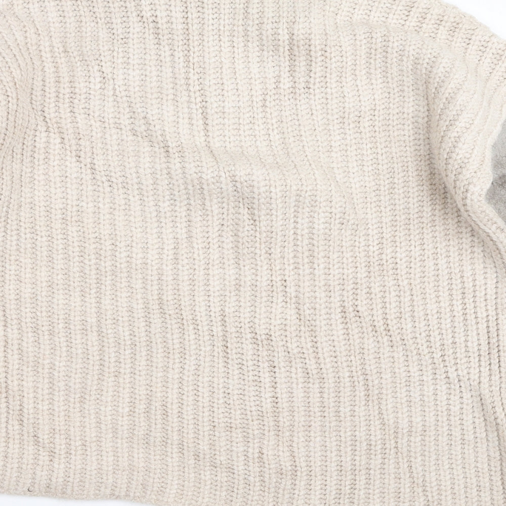 Womens UK Size S Marks and Spencer Beige Pullover Jumper