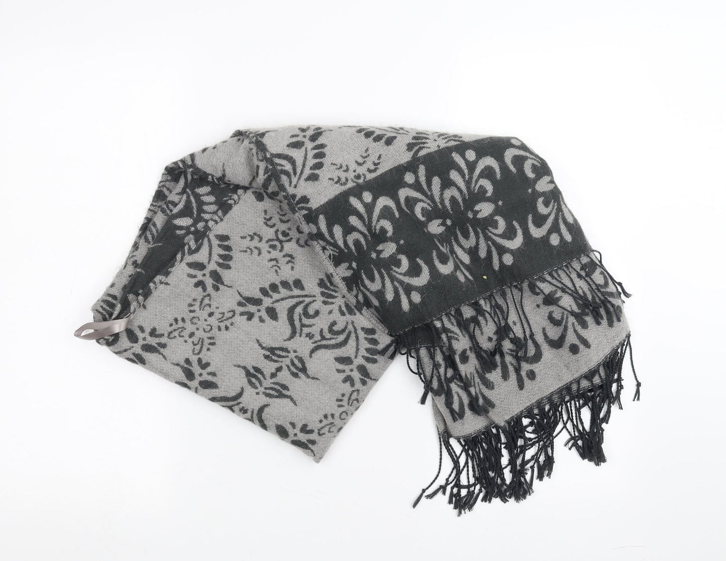 Preworn Womens Grey Floral   Shawl/Wrap