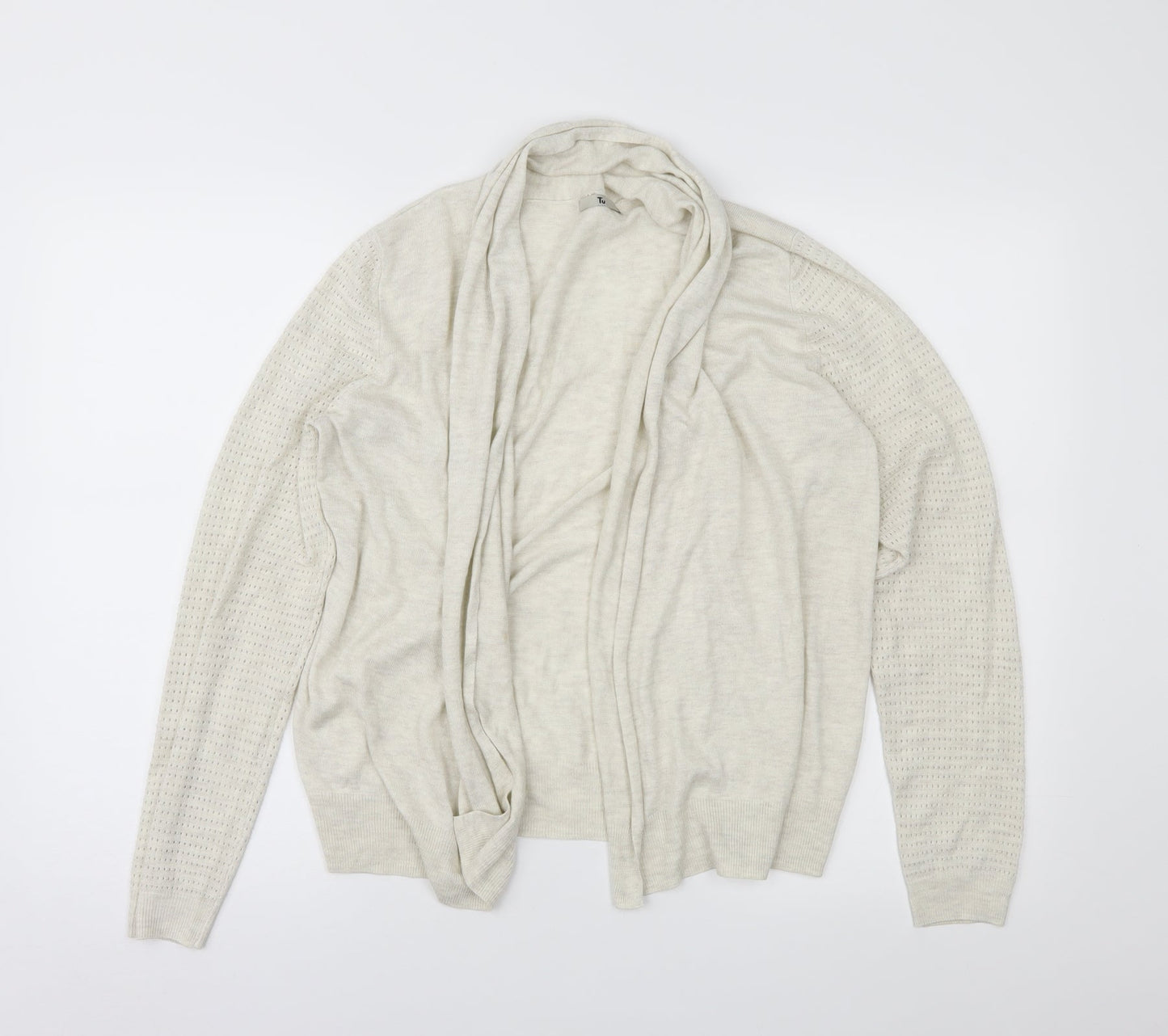 TU Womens Beige   Cardigan Jumper Size 14