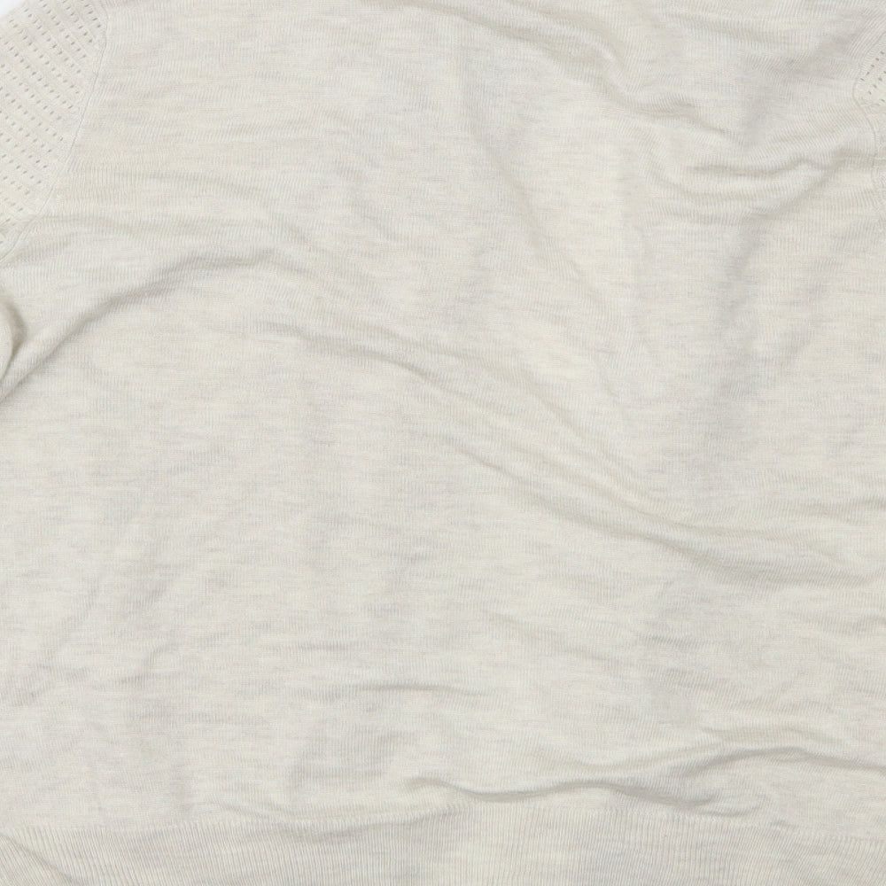 TU Womens Beige   Cardigan Jumper Size 14