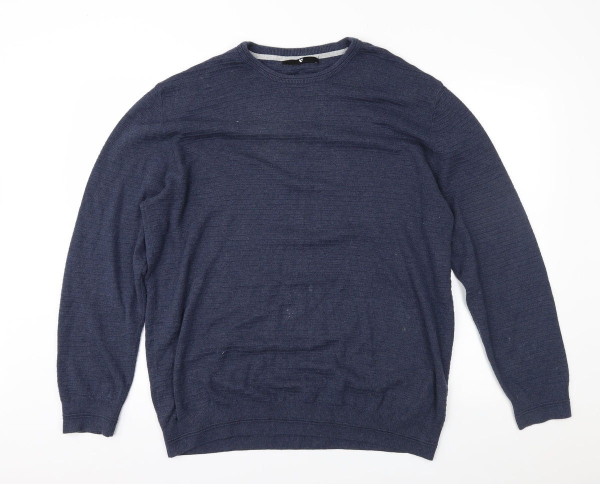 Very Mens Blue Pullover Jumper Size XL
