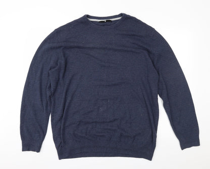 Very Mens Blue Pullover Jumper Size XL