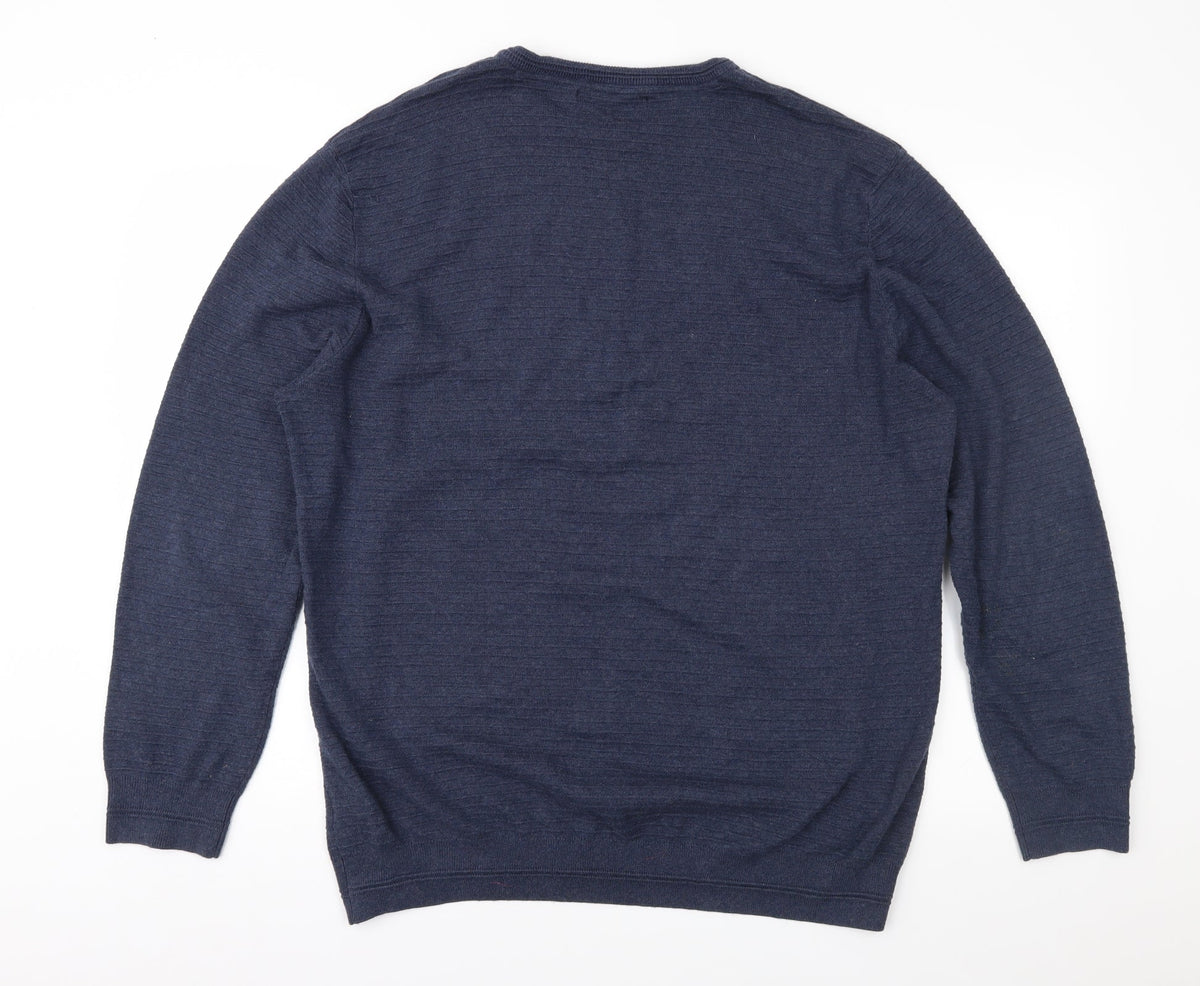 Very Mens Blue Pullover Jumper Size XL