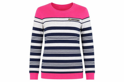 LCW Womens Blue Striped  Pullover Jumper Size M