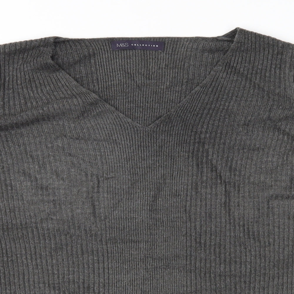 Womens UK Size 14 Marks and Spencer Grey Pullover Jumper