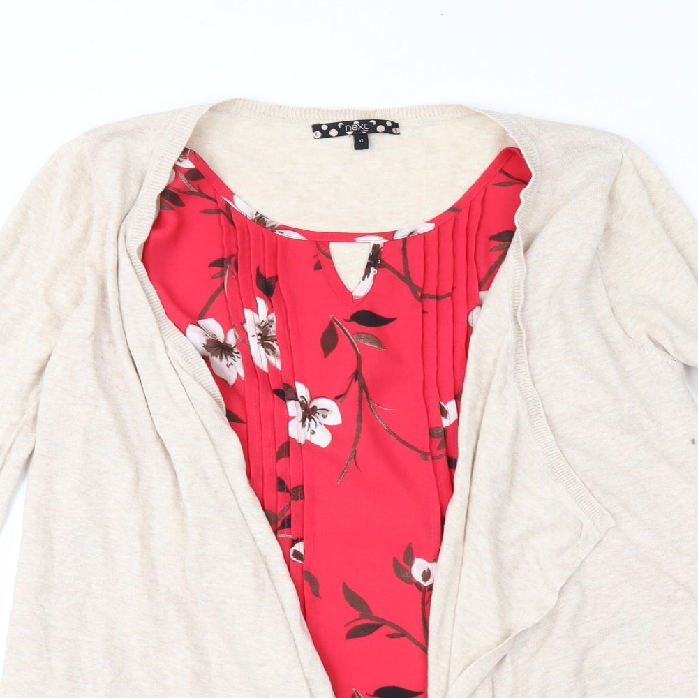 Womens UK Size 12 NEXT Beige Pullover Jumper