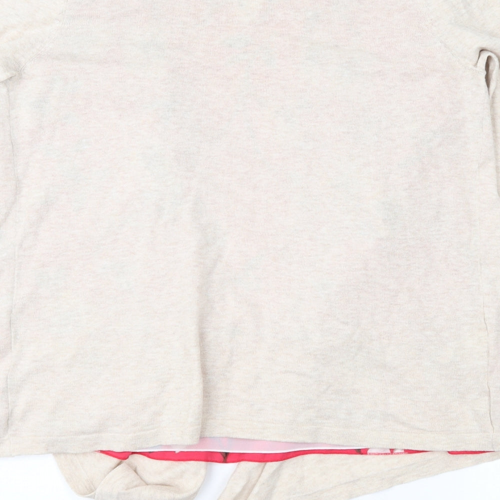 Womens UK Size 12 NEXT Beige Pullover Jumper