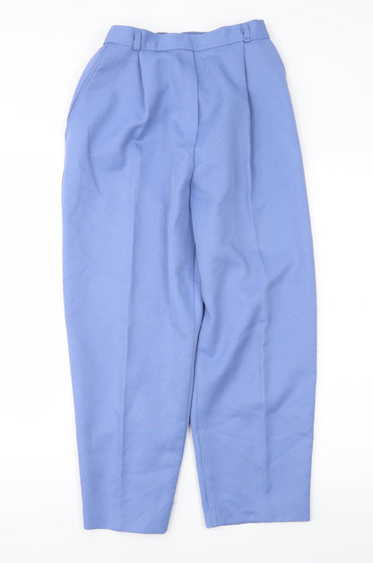 Slima Womens Blue   Cropped Trousers Size 12 L24 in