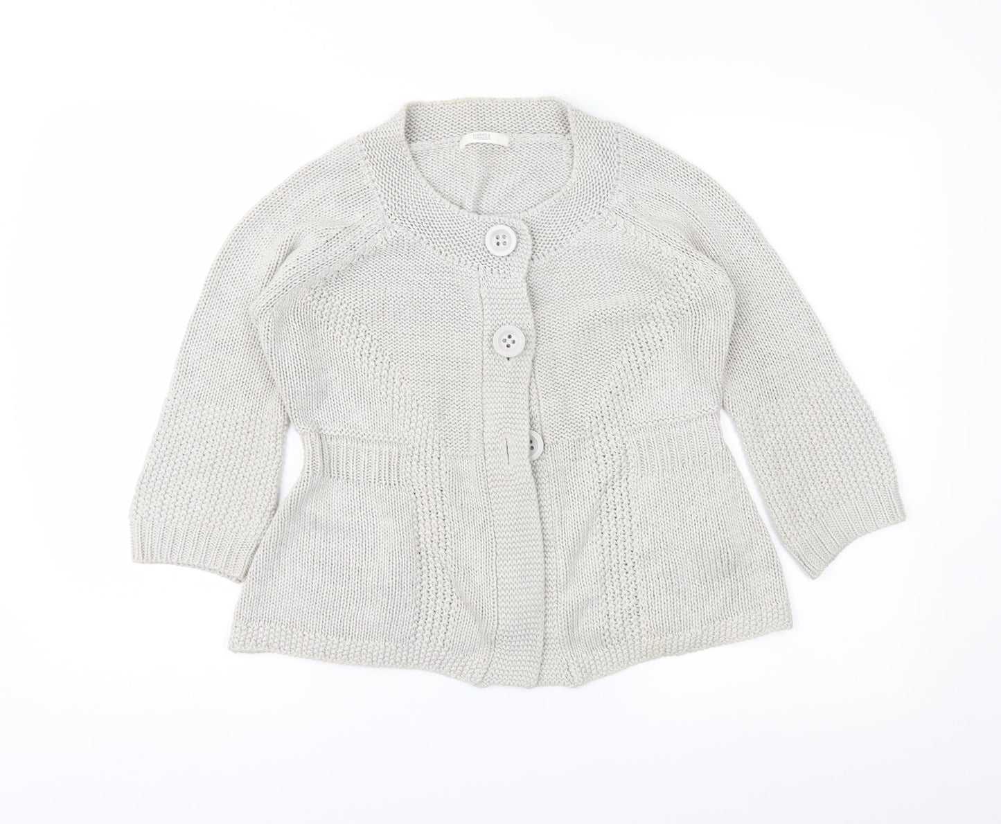 Marks an Womens Grey   Cardigan Jumper Size 14