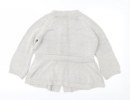 Marks an Womens Grey   Cardigan Jumper Size 14
