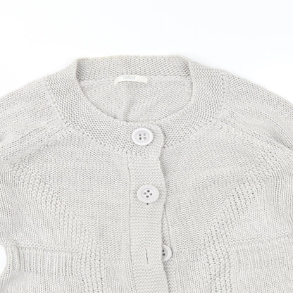 Marks an Womens Grey   Cardigan Jumper Size 14