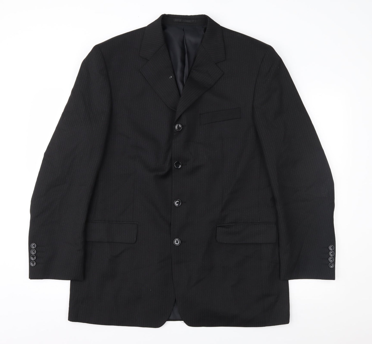 Mens UK Size 42 Copperstone Regular Black Suit Jacket