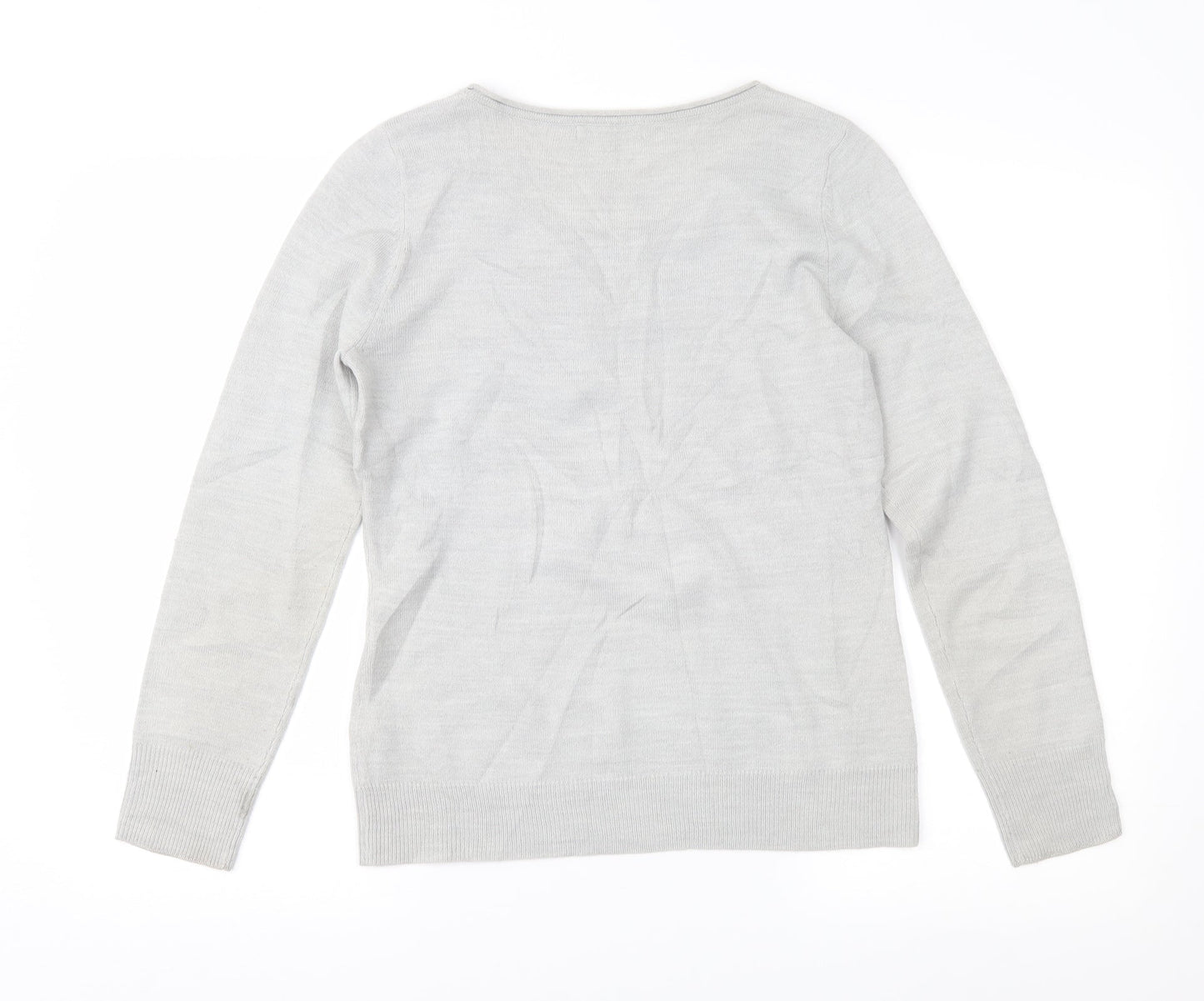 Womens UK Size 12 Per Una Grey Pullover Jumper