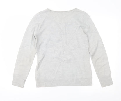 Womens UK Size 12 Per Una Grey Pullover Jumper