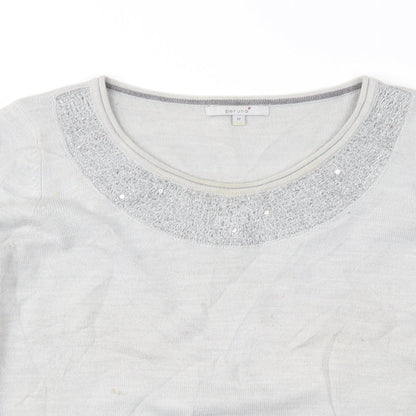 Womens UK Size 12 Per Una Grey Pullover Jumper