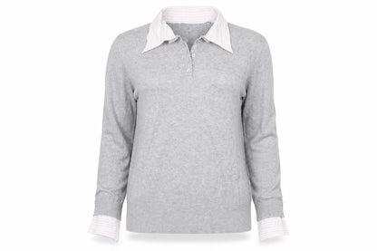 Womens UK Size M Linea Grey Pullover Jumper