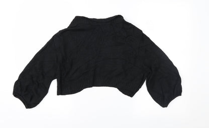 Womens UK Size 14 Therapy Black Cardigan Jumper