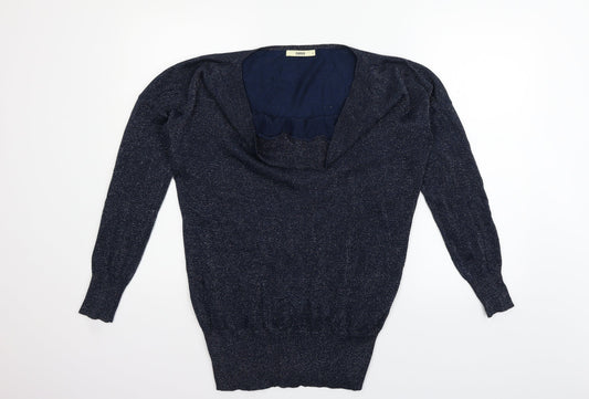 Womens UK Size S Oasis Blue Pullover Jumper
