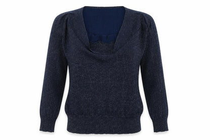 Womens UK Size S Oasis Blue Pullover Jumper