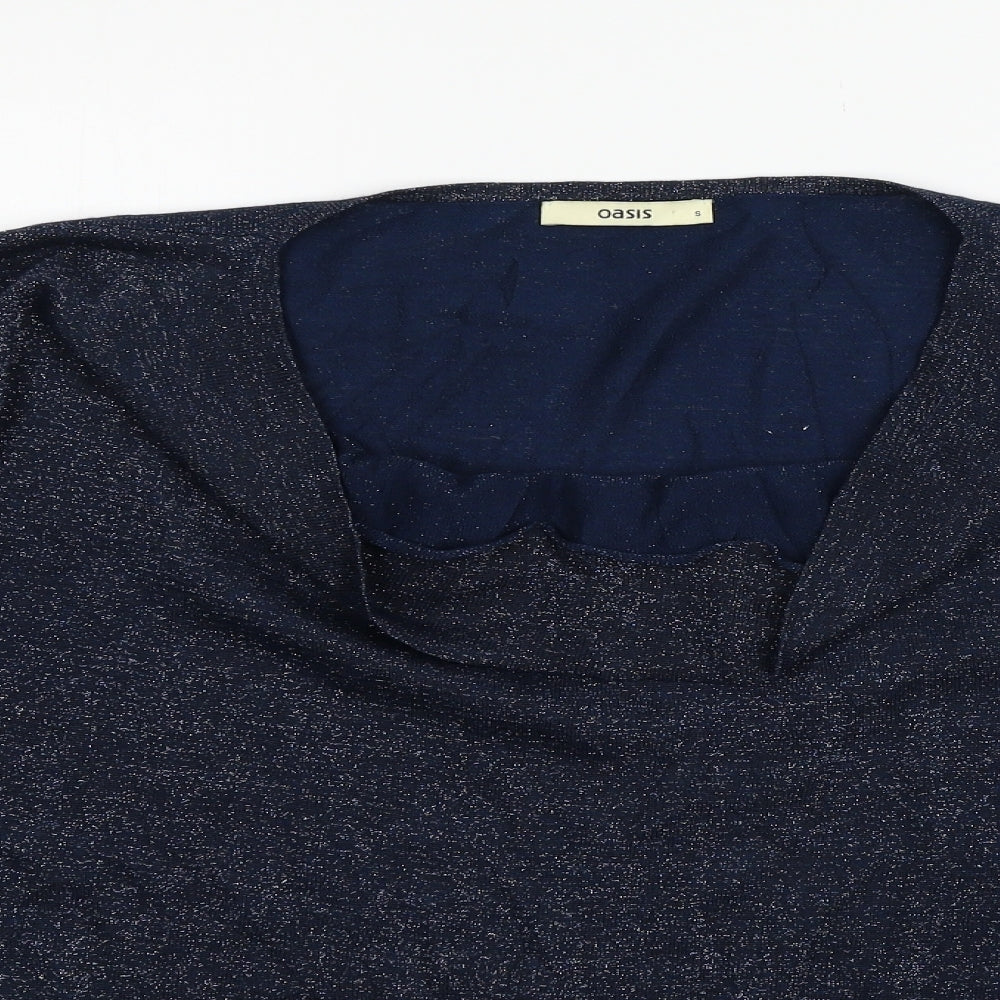 Womens UK Size S Oasis Blue Pullover Jumper