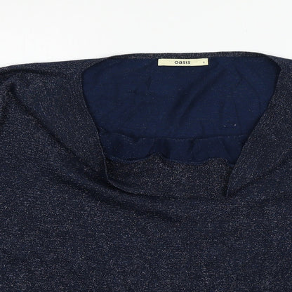 Womens UK Size S Oasis Blue Pullover Jumper
